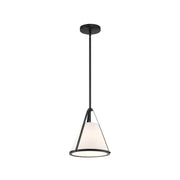 Kendal Collection - 1 Light Pendant - Matte Black Frame