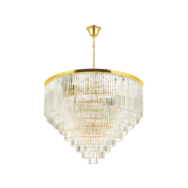 Odeon (Oasis) Chandelier- Large 9 Layer - Gold Finish - W:130cm