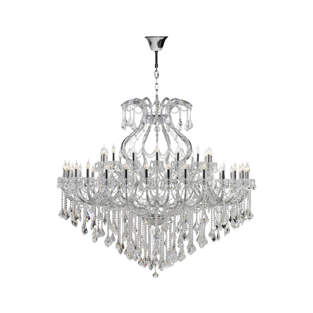 Maria Theresa Crystal Chandelier 48 Light- CHROME– Designer Chandelier ...