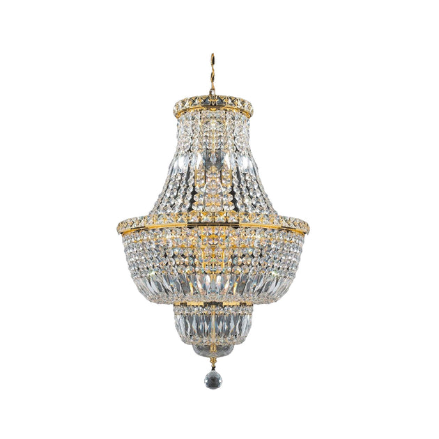 Empress Crystal Basket Chandelier - GOLD 12 Light– Designer Chandelier ...