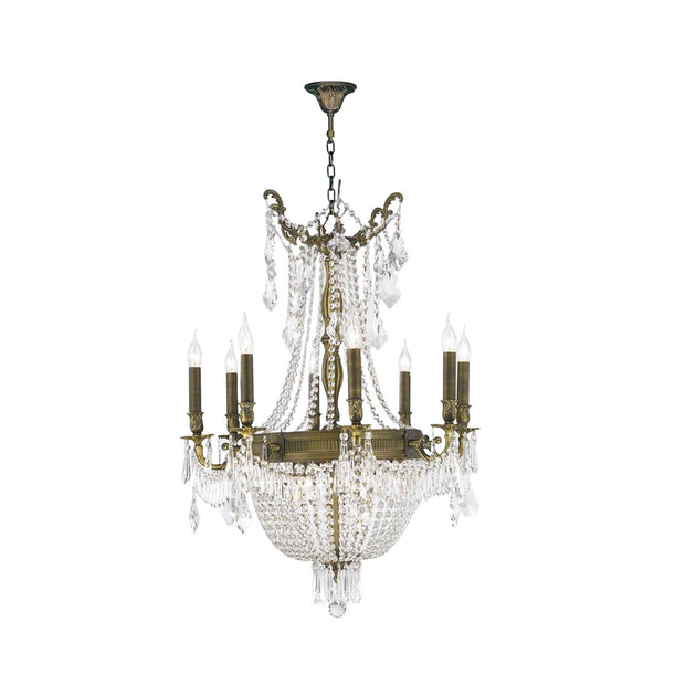 Regency Basket Chandelier - Antique Bronze Style - W:66cm H:94cm ...