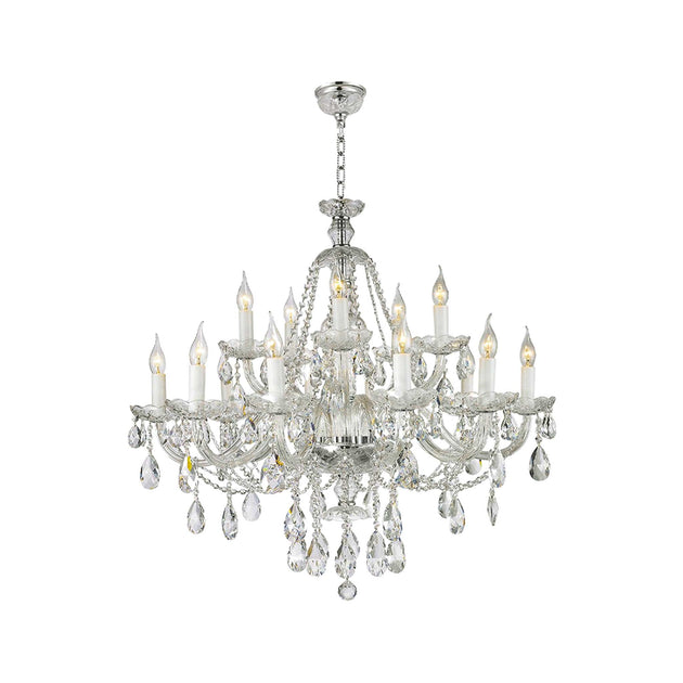 Bohemian Brilliance 15 Arm Crystal Chandelier- CHROME– Designer ...