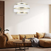 Harlow Collection - 3 Layer Chandelier - Satin Brass - W:70cm